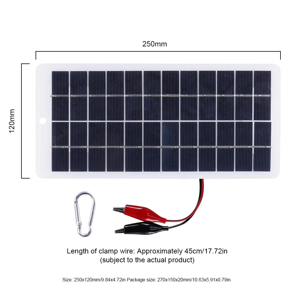 Outdoor Hiking Waterproof Foldable Solar panel For Phone power bank Solar USB Portable Solar Cells Charger camping Accessories