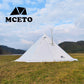 Lightweight Tipi Hot Tents with Stove Jack, Standing Room,Teepee Tent for Hunting, Family Team Camping,Brown, 6-8Persons