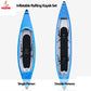 Inflatable Rafting Canoe with Air Deck Floor Set 1~2 Persons Inflatable Rafting Kayak with V-shaped Keel Fishing Water Sports