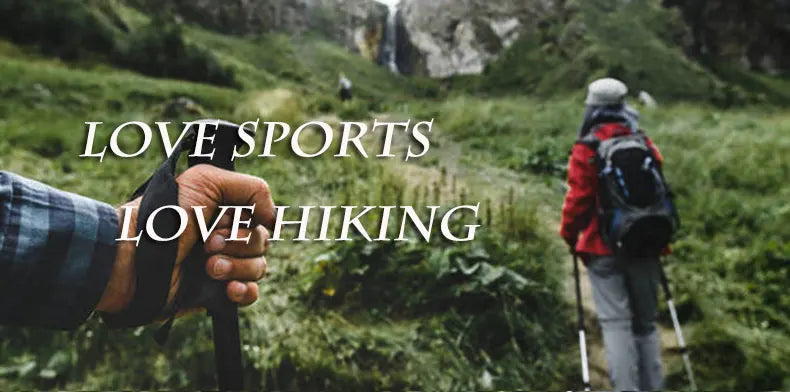 115g Super Light Weight Trekking Poles Foldable 5-Sections Hiking Sticks Climbing Poles Collapsible Nordic Walking Sticks Poles