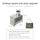 MOUNTAINHIKER Portable Firewood Square Stove Stainless Steel Outdoor Fire Heater Stove Picnic Hiking Camping Wood Burner Stove