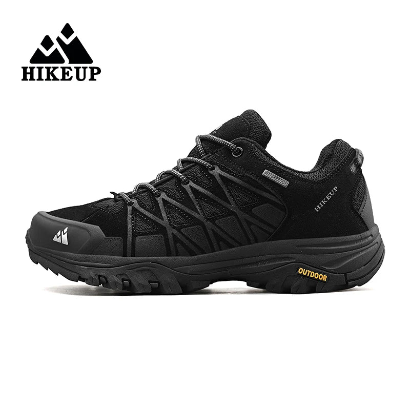 HIKEUP Hiking Shoes for Men Leather Trekking Shoes Technical Racing Sport Car Model Building Blocks City Mechanical Technical