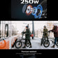 Black ENGWE-Electric Bicycle for Adults, City Bike Motor, Powerful Motor, Electric Bicycle, 20*3.0in, 36V 19.2AH, 250W, 25 km/h