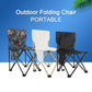 Outdoor Portable Folding Chair With Storage Bag Foldable Car Outdoor Chair Lightweight Bearing Strong Ride Comfort Camping Gear