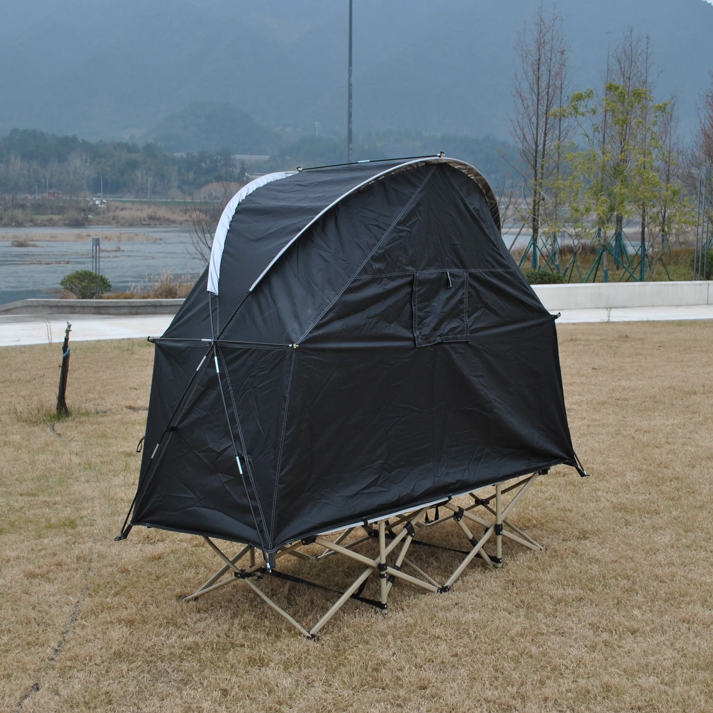 Solo Durable Camping Cot Tent with Waterproof Warm Features 4000mm Lightweight Design Camping equipment- exclude bed