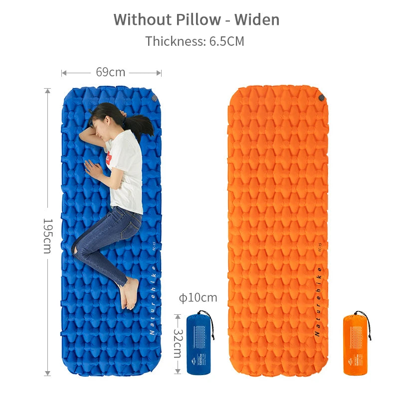 Naturehike Inflatable Mattress Air Mat Bed Tent Sleeping Pad Tourist Outdoor Camping Equipment Ultralight Portable Moistureproof