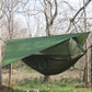 260x140cm Outdoor Double Camping Hammock with Mosquito Net and Rain Fly Tarp Lightweight Parachute Hammocks for Travel Hiking