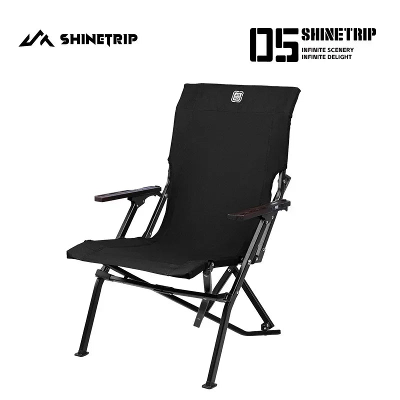 Shinetip Outdoor Camping Chair Furniture High Back Recliner Relax Lightweight Foldable Portable Adjustable Camping Kermit Chair