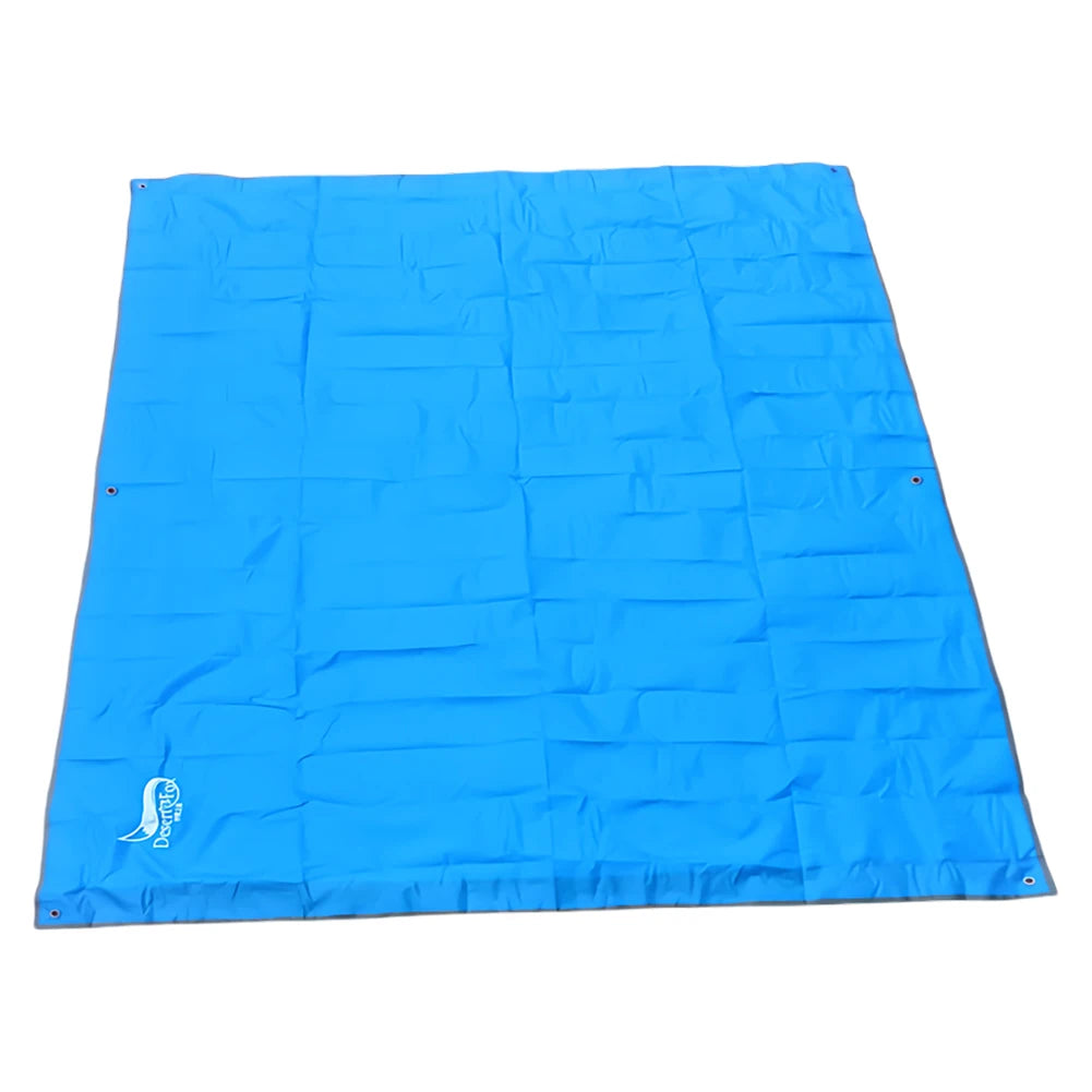 Tent Floor Mat Tarpaulin Waterproof Ultralight Beach Camping Bag Tent Mat Foldable Picnic Blanket Beach Mat for Travel