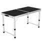 Small Outdoor Camping Folding Table Picnic BBQ Portable Foldable Desk Ultralight Aluminium Alloy+Wood Board Home Indoor Table