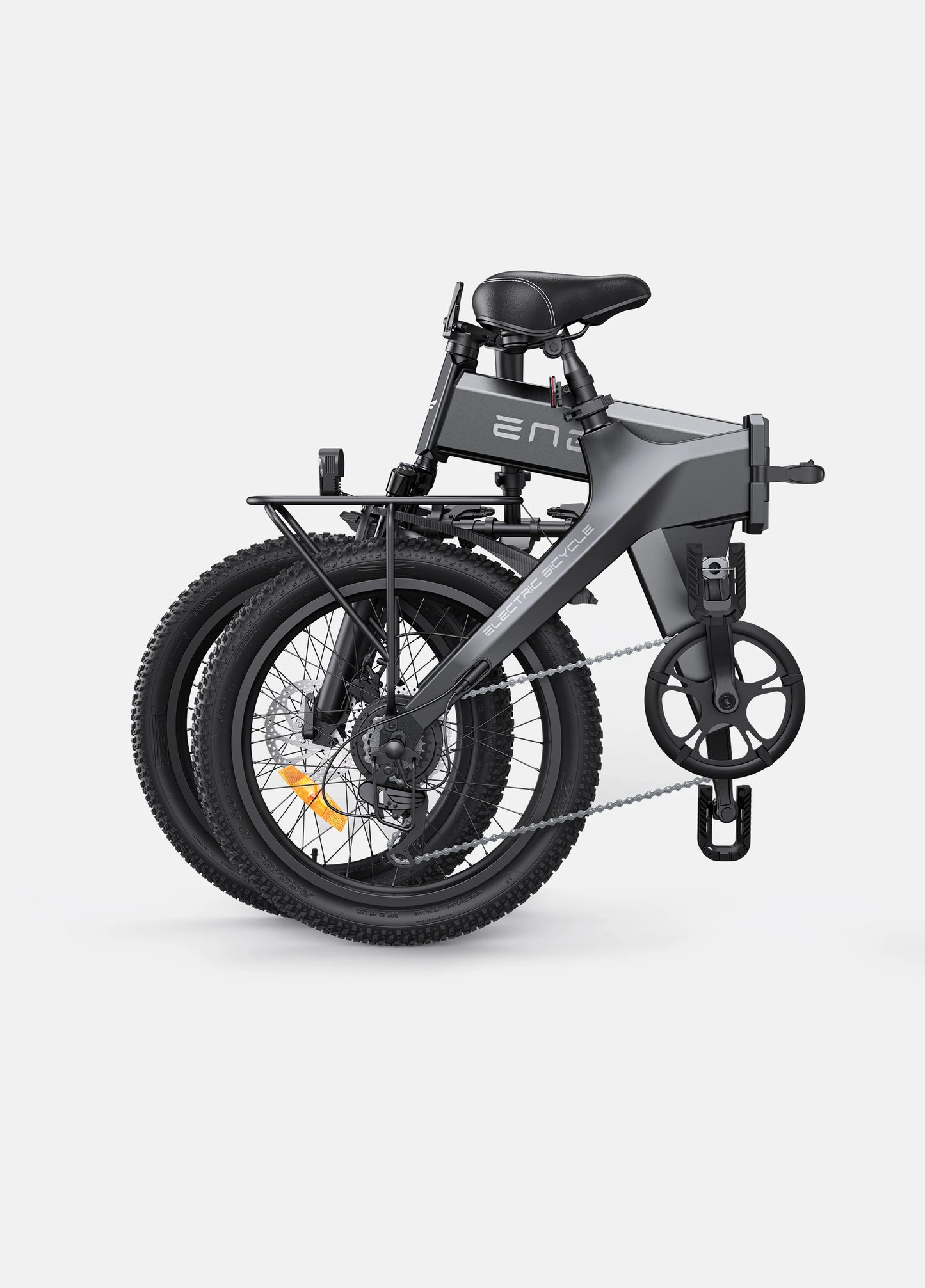 Black ENGWE-Electric Bicycle for Adults, City Bike Motor, Powerful Motor, Electric Bicycle, 20*3.0in, 36V 19.2AH, 250W, 25 km/h