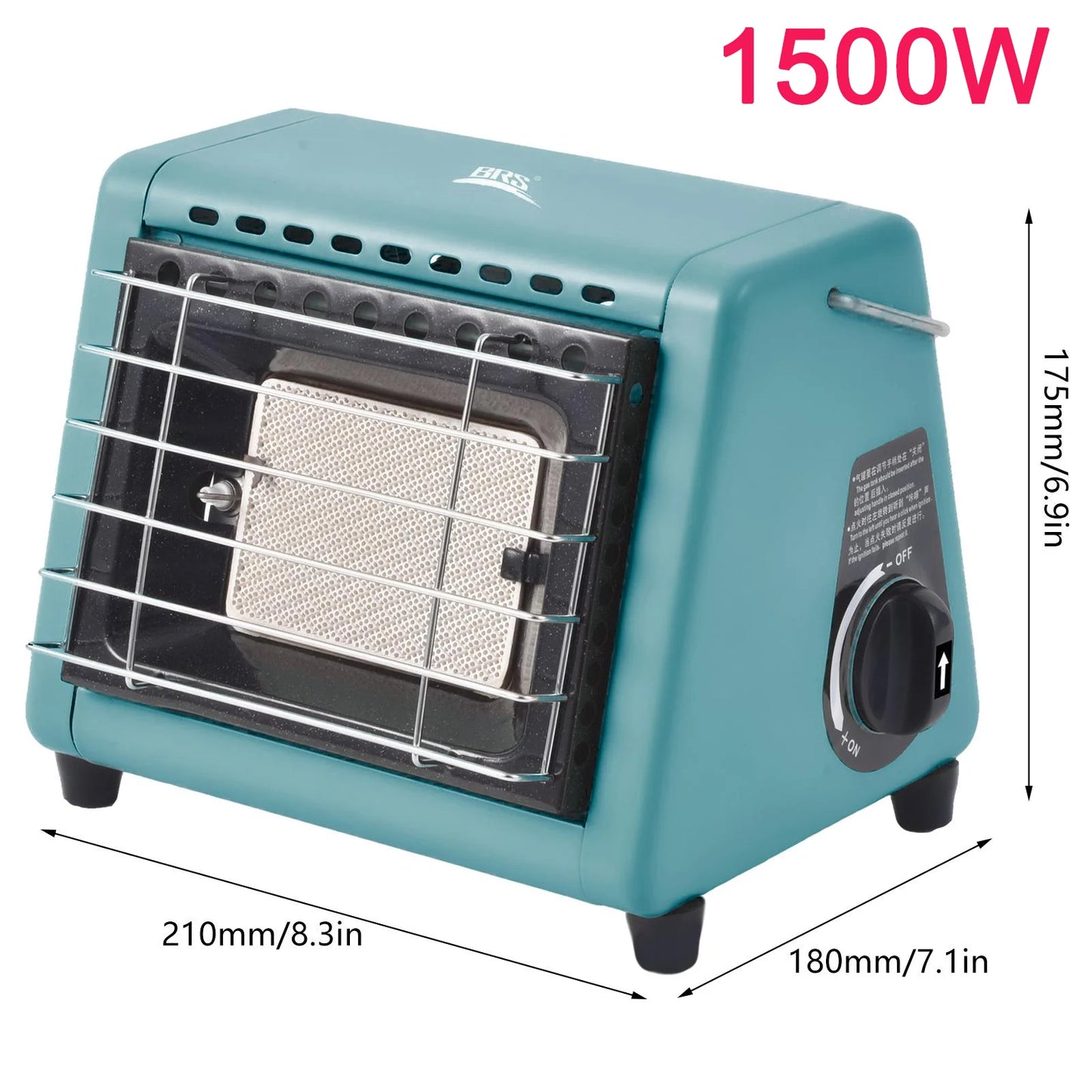 Outdoor Heater 1300W Portable Dual-Use Heating Stove Liquefied Gas Mini Tent Heater Grill Stove Tent Heater For Camping