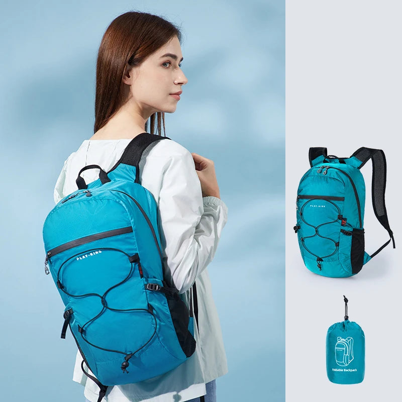 20L Small Trekking Backpack Foldable Sports Gym Bag For Women Waterproof Luggage Travel Outdoor Nature Hike Climbing Backpack