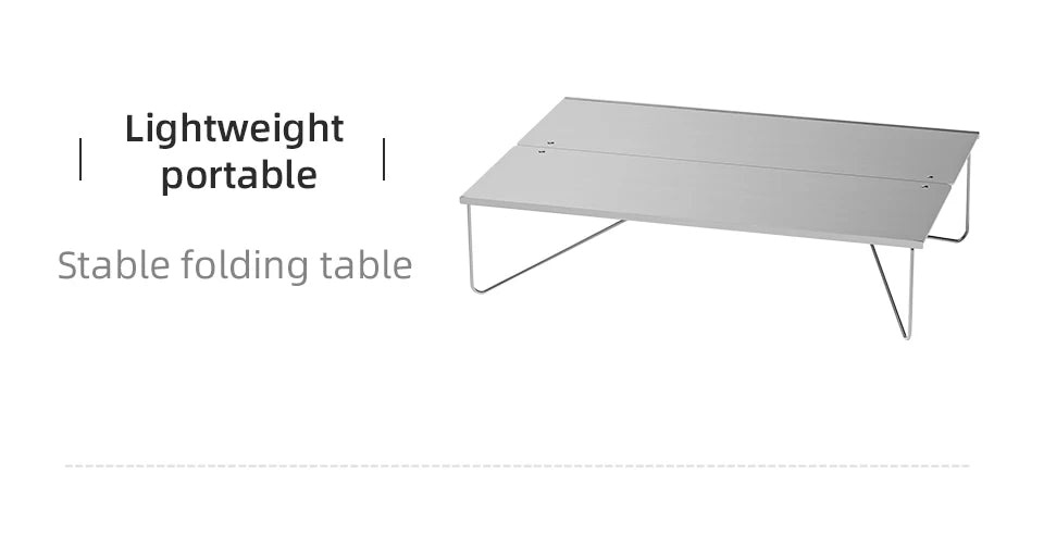 Ultralight Mini Outdoor Table Foldable Aluminum Alloy Camping Table for Travel Picnic Barbecue Lightweight Camping Furniture