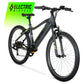 New Hyper Bicycles 26" 48V Electric Mountain Bike for Adults, Pedal-Assist, 500W E-Bike Motor, Black electric bike 1000w