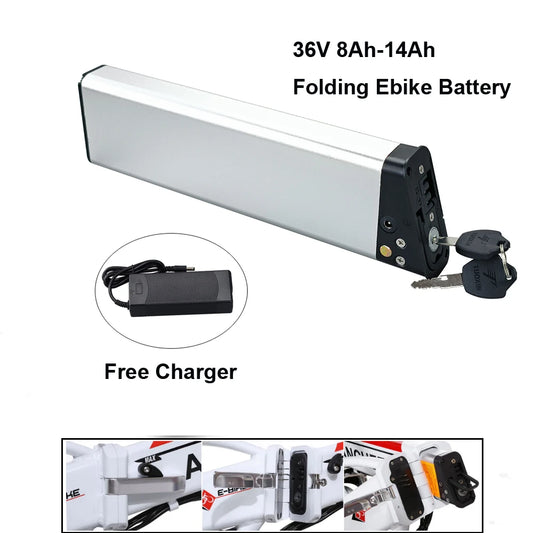 36V 8Ah Ancheer 20 Inch Folding City Commuter Electric Bike Battery 36V 7.8Ah 10Ah 10.4Ah 10.5Ah 14Ah ADO A16 Ebike Battery