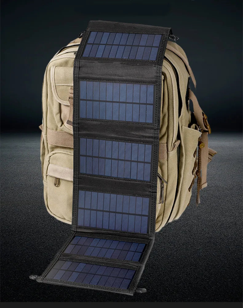 500W Portable Polysilicon Solar Panel Charger USB 5V DC Foldable Solar Panel For Phone Charge Power Bank For Hiking Camping