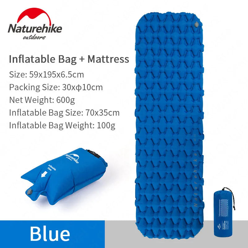 Naturehike Inflatable Mattress Air Mat Bed Tent Sleeping Pad Tourist Outdoor Camping Equipment Ultralight Portable Moistureproof