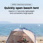 Sonuto Outdoor 3-4P One-Touch Camping Tent Quick Automatic Opening Beach Fishing Tent Family Travel Picnic Park Anti-UV Shade