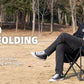 Tisetrail Oversized Camping Chair Folding Chair with Cooler Padded Outdoor Chairs Heavy Duty Support 500 LBS Black&Blue