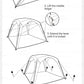 Naturehike Dome Tent Canopy Waterproof PU5000+ UPF12500+ Quick Open Docking Tent Outdoor Camping Large Sunshade Tarp Family