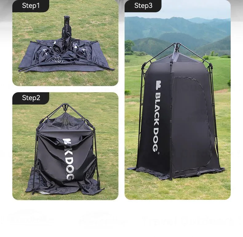 Naturehike BLACKDOG One-touch Shower Tent Automatic Cabin Toilet Beach Tent Waterproof Sunscreen Privacy Outdoor Changing Room