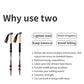 Naturehike Trekking Poles 2pcs Carbon Fiber Collapsible Telescopic Sticks Lightweight Walking Hiking Stick Climbing Stick