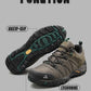 HIKEUP Four-Season Men's Hiking Shoes Outdoor Sports Genuine Leather Wear-Resistant Climbing Shoes Rubber Sole Trekking Sneaker