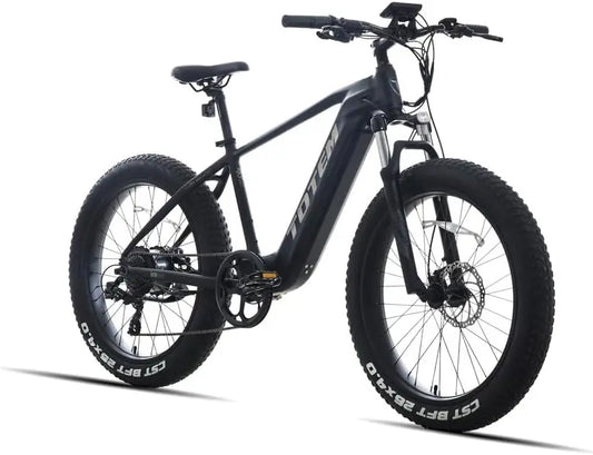 Totem Bulldog 750W Adults Electric Bike 48V 14.5Ah Removable Battery 7-SPEED Electric Mountain Bike 26" x 4.0" Fat Tire Ebike