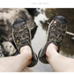 Summer Pu Leather Sandals For Men Rubber Outdoor Men Beach Shoes Anti-Slip Trekking Sandals Weight Light Male Hiking Sandals