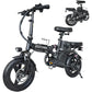 Folding Electric Bike 600WPeak Brushless,Max 70miles Range(Pure Electricity),Commuter Ebike for Adults & Teens,UL 2849 Certified