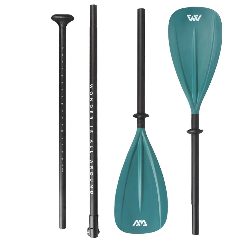 DUAL TECH aluminium shaft 2-IN-1 ALUMINUM kayak & SUP convertibel PADDLE 4 piece kayak paddle canoe rowing oar dinghy raft