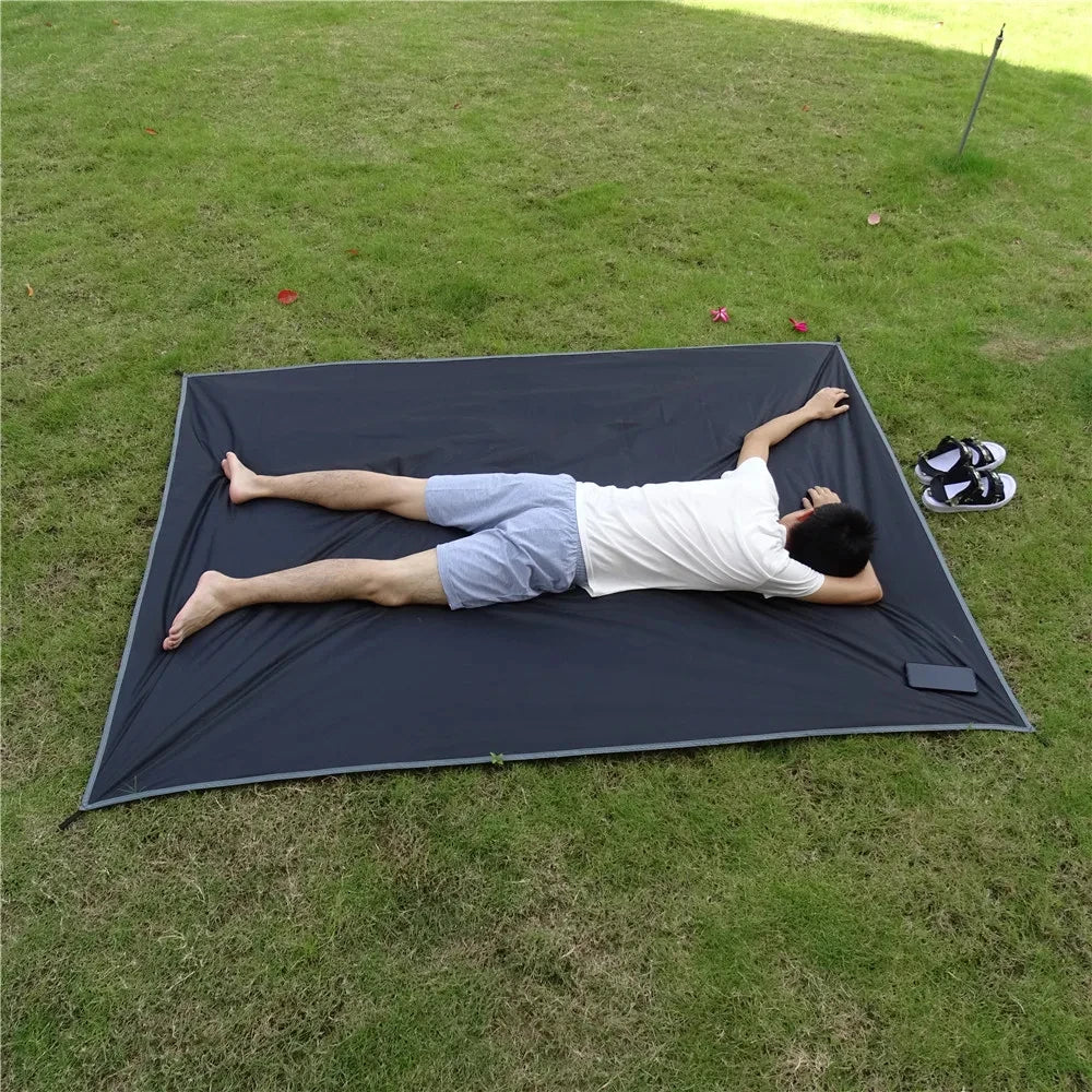 Waterproof Camping Mat with Pegs Tent Mattress Outdoor Picnic Blanket Ultralight  Large Portable Pocket Travel Mat Beach Mat