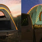 JOYTUTUS Pickup Truck Tent, Fits 5.5'-8.0' Beds, Waterproof PU2000mm Double Layer for 2 Person, Portable Truck Bed Tent