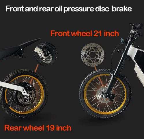 High Power 48V 3000W 72V 15000W Electric Bicycle Ebike Adult E-Bikes E Motorcycle 10000W 50/60/70 MPH Dirt Bike Off Road Fatbike