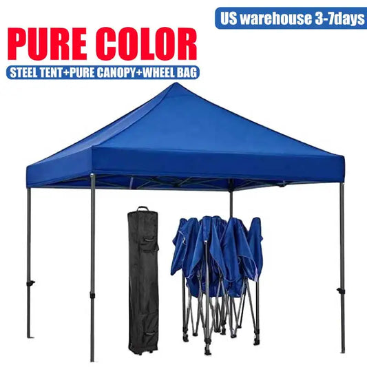 DD High Quality 3x3 Tent Pure Colour Ez Up Canopy Outdoor Folding Camp Awning Marked Steel Frame Pop Beach Tents