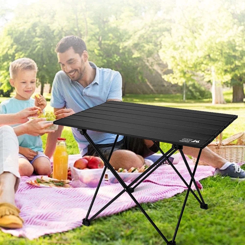 Ultralight Portable Folding Camping Table Foldable Outdoor Dinner Desk  Aluminum Alloy For Garden Party Picnic Egg Roll Table