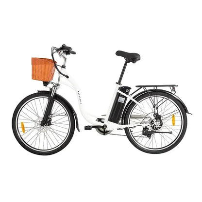 DYU C6 350W Electric Bicycles 36V 12.5AH Lithium Battery Electric Bicycle 26 Inch Tire Urban Commuting Retro E-bike EU Stock