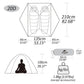 Naturehike Mongar Tent 2 Person 20D Ultralight Outdoor Camping Backpacking Travel Waterproof Hiking Survival Tent