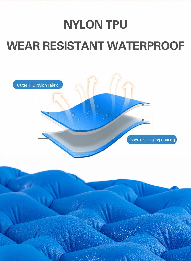 Naturehike Inflatable Mattress Air Mat Bed Tent Sleeping Pad Tourist Outdoor Camping Equipment Ultralight Portable Moistureproof