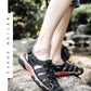 Summer Pu Leather Sandals For Men Rubber Outdoor Men Beach Shoes Anti-Slip Trekking Sandals Weight Light Male Hiking Sandals