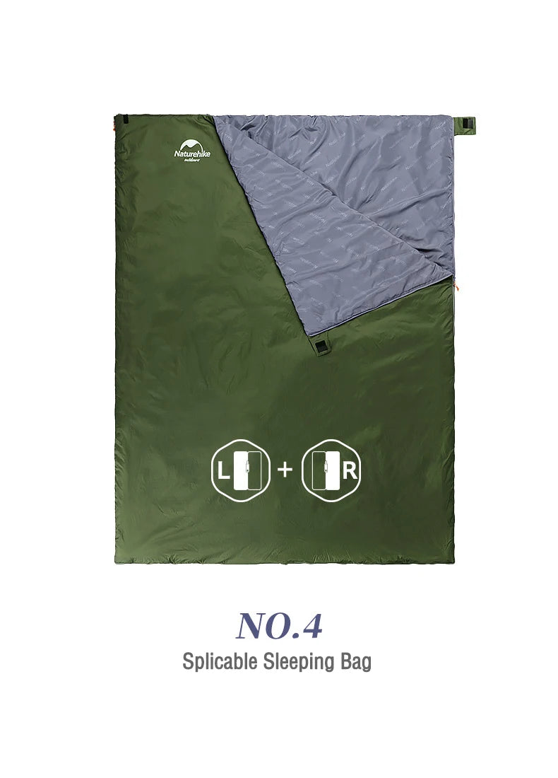 Naturehike LW180 Sleeping Bag Ultralight Portable Splicable Single Spring Summer Outdoor Hiking Camping Climbing Sleeping Bag