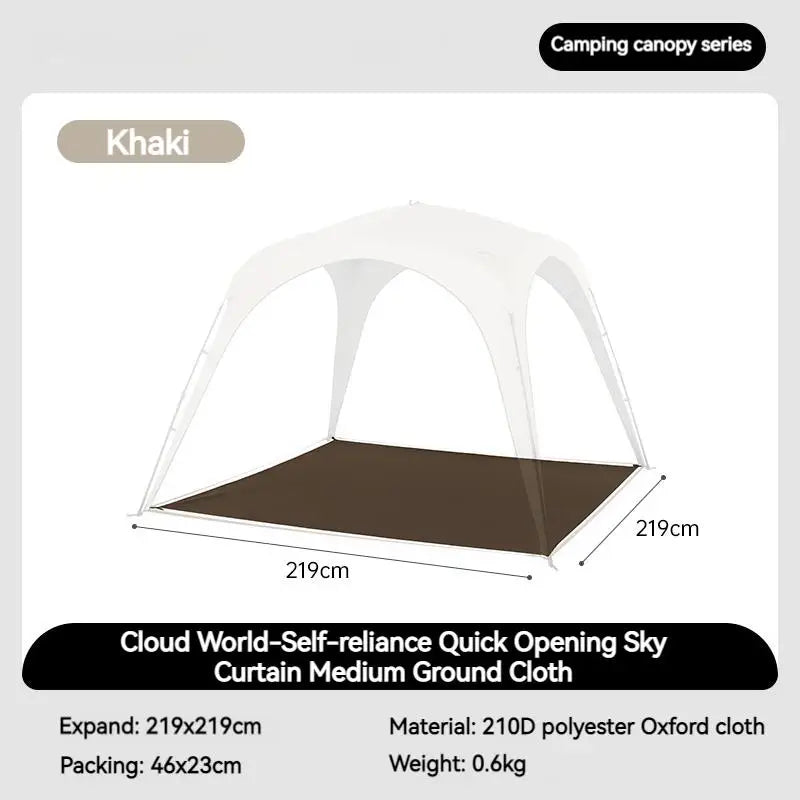 Naturehike Dome Tent Canopy Waterproof PU5000+ UPF12500+ Quick Open Docking Tent Outdoor Camping Large Sunshade Tarp Family