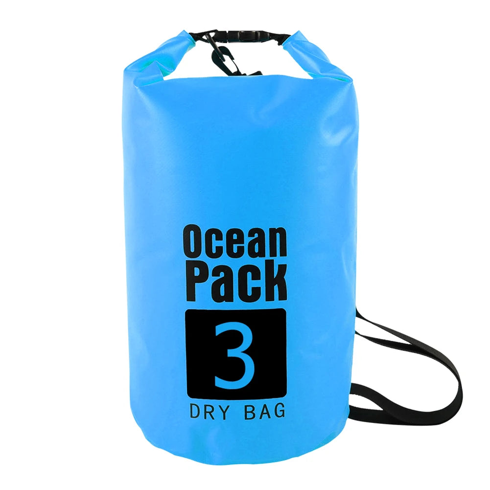 2L/3L/5L/10L Waterproof Dry Bag Pack Sack Swimming Rafting Kayaking River Trekking Floating Sailing Canoing Boating Water Bag