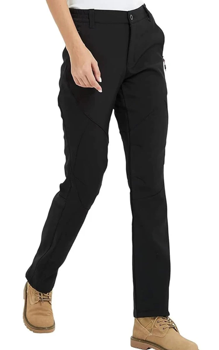 Outdoor Hiking Pants Trekking Fleece Slim Soft Shell Snow Ski Pant Waterproof Windproof Winter Climbing Clothes