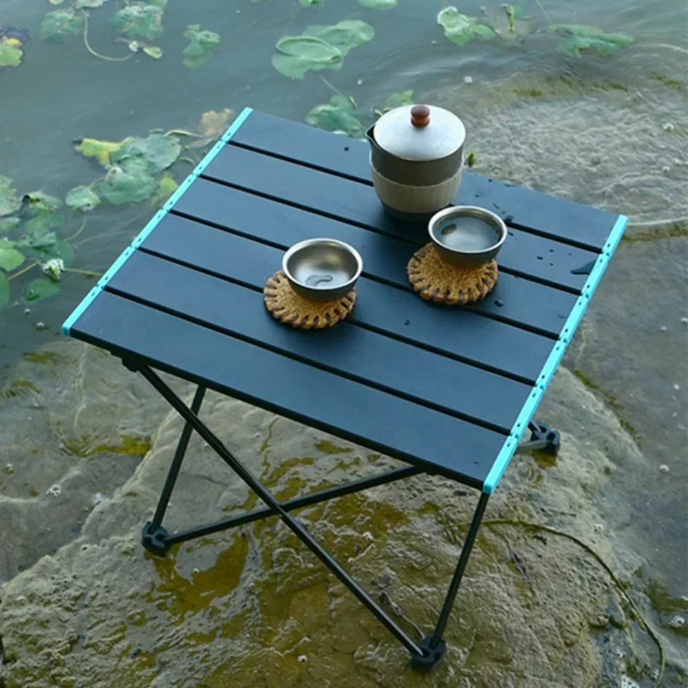 Ultralight Portable Folding Camping Table Aluminum Alloy for Garden Party Picnic BBQ Tourist Portable Storage Egg Roll Table
