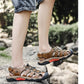 Summer Pu Leather Sandals For Men Rubber Outdoor Men Beach Shoes Anti-Slip Trekking Sandals Weight Light Male Hiking Sandals