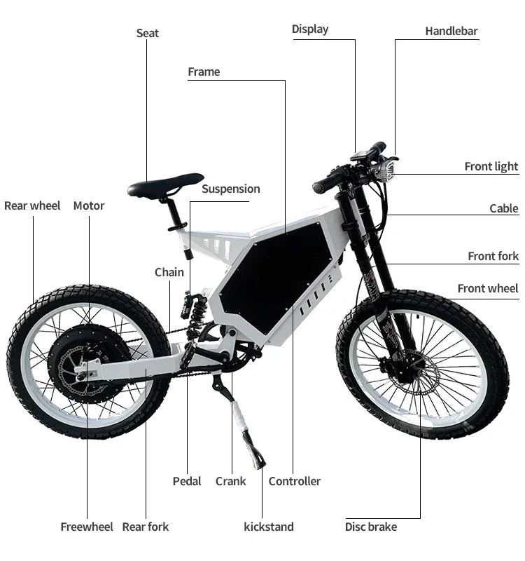 Y  Cheap good price 72V 5000W 8000W 12000W 21inch Electric Hybrid Bike