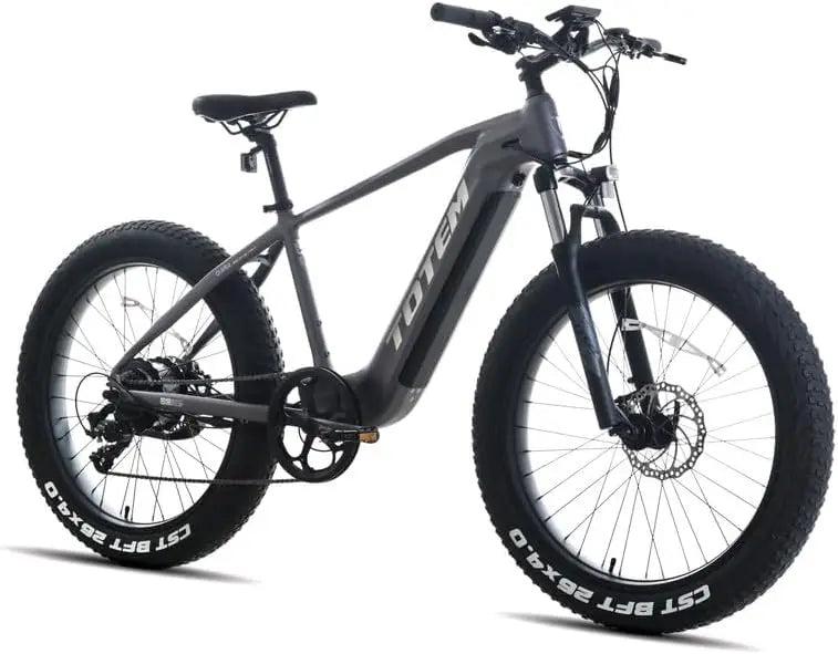 Totem Bulldog 750W Adults Electric Bike 48V 14.5Ah Removable Battery 7-SPEED Electric Mountain Bike 26" x 4.0" Fat Tire Ebike