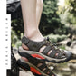 Summer Pu Leather Sandals For Men Rubber Outdoor Men Beach Shoes Anti-Slip Trekking Sandals Weight Light Male Hiking Sandals